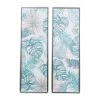 Budget 🥰 Blue Canvas Coastal Style Wall Art, 47" x 16" x 1" by Ivory and Iris ⌛