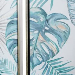 Budget 🥰 Blue Canvas Coastal Style Wall Art, 47" x 16" x 1" by Ivory and Iris ⌛ -Cheap Ivory and Iris Store D504055S 3