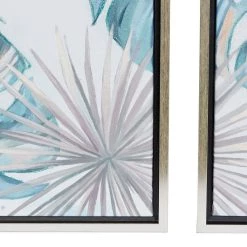 Budget 🥰 Blue Canvas Coastal Style Wall Art, 47" x 16" x 1" by Ivory and Iris ⌛ -Cheap Ivory and Iris Store D504055S 4