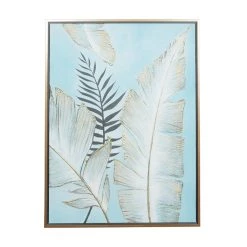 Flash Sale 🧨 Blue Canvas Coastal Style Wall Art, 40" x 30" x 1" by Ivory and Iris ⌛