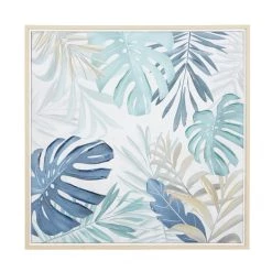 Buy 🌟 Blue Canvas Coastal Style Wall Art, 28" x 28" x 1" by Ivory and Iris 🧨