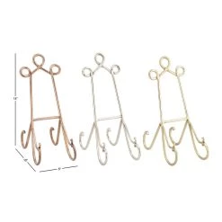 Flash Sale 😉 Set of 3" Multi Colored Metal Traditional Easel, 5" x 14" by Ivory and Iris 💯 -Cheap Ivory and Iris Store D504079S 6