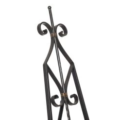 Best Pirce 😀 Black Iron Country Cottage Easel, 65" x 21" x 27" by Ivory and Iris 😍 -Cheap Ivory and Iris Store D504083S 5