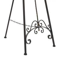 Best Pirce 😀 Black Iron Country Cottage Easel, 65" x 21" x 27" by Ivory and Iris 😍 -Cheap Ivory and Iris Store D504083S 6