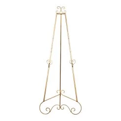 Deals π Gold Iron Traditional Easel, 68" x 23" x 33" by Ivory and Iris π₯°