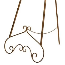Deals 🎁 Gold Iron Traditional Easel, 68" x 23" x 33" by Ivory and Iris 🥰 -Cheap Ivory and Iris Store D504084S 8