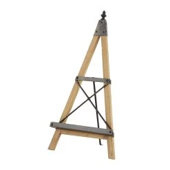 Buy ⭐ Light Brown Iron Industrial Easel, 26" x 14" x 9" by Ivory and Iris ❤️
