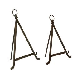 Best reviews of ⭐ Set of 2" Bronze Metal Traditional Easels 13", 15" by Ivory and Iris 🥰