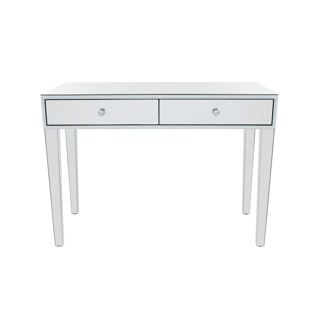 Brand new π Silver MDF Glam Console Table, 32" x 43" x 22" by Ivory and Iris β 1 Brand new π Silver MDF Glam Console Table, 32" x 43" x 22" by Ivory and Iris β
