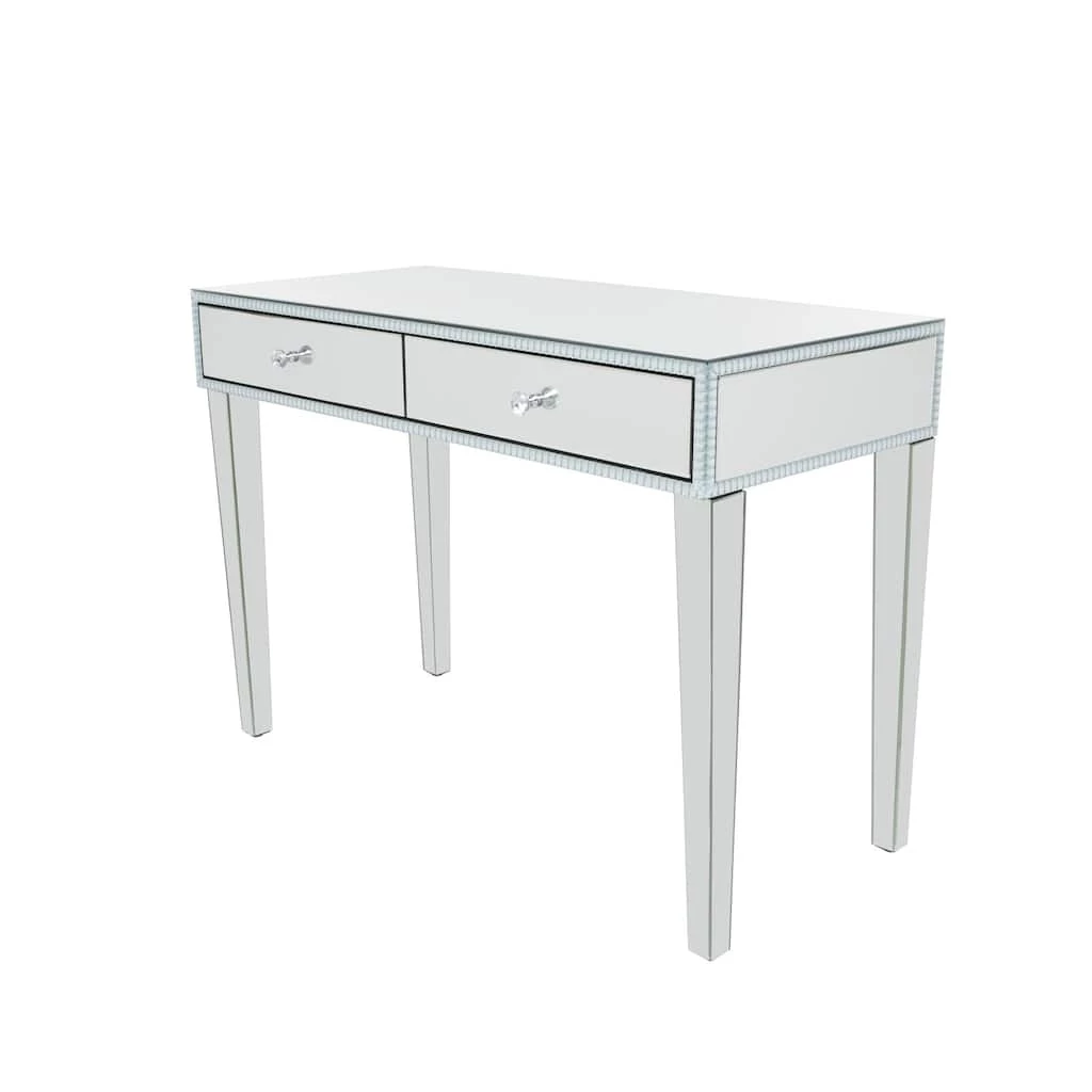 Brand new π Silver MDF Glam Console Table, 32" x 43" x 22" by Ivory and Iris β 2 Brand new π Silver MDF Glam Console Table, 32" x 43" x 22" by Ivory and Iris β - Image 2