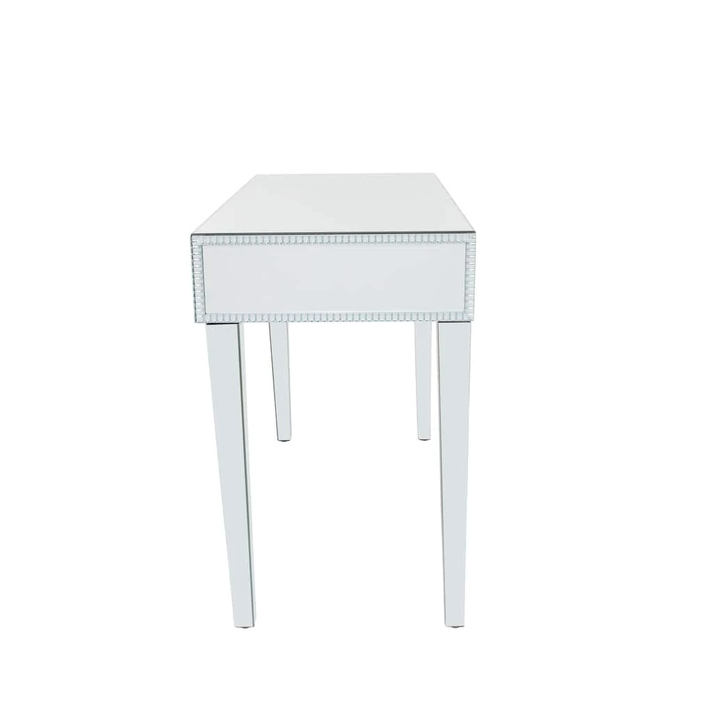 Brand new π Silver MDF Glam Console Table, 32" x 43" x 22" by Ivory and Iris β 3 Brand new π Silver MDF Glam Console Table, 32" x 43" x 22" by Ivory and Iris β - Image 3