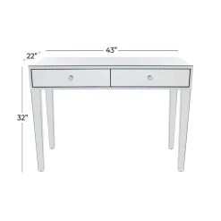 Brand new π Silver MDF Glam Console Table, 32" x 43" x 22" by Ivory and Iris β 16 Brand new π Silver MDF Glam Console Table, 32" x 43" x 22" by Ivory and Iris β -Cheap Ivory and Iris Store D504092S 8