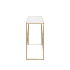 Top 10 🛒 Gold Iron Contemporary Console Table, 30" x 42" x 15" by Ivory and Iris ✔️ -Cheap Ivory and Iris Store D504093S 3
