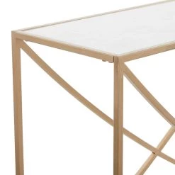 Top 10 🛒 Gold Iron Contemporary Console Table, 30" x 42" x 15" by Ivory and Iris ✔️ -Cheap Ivory and Iris Store D504093S 5