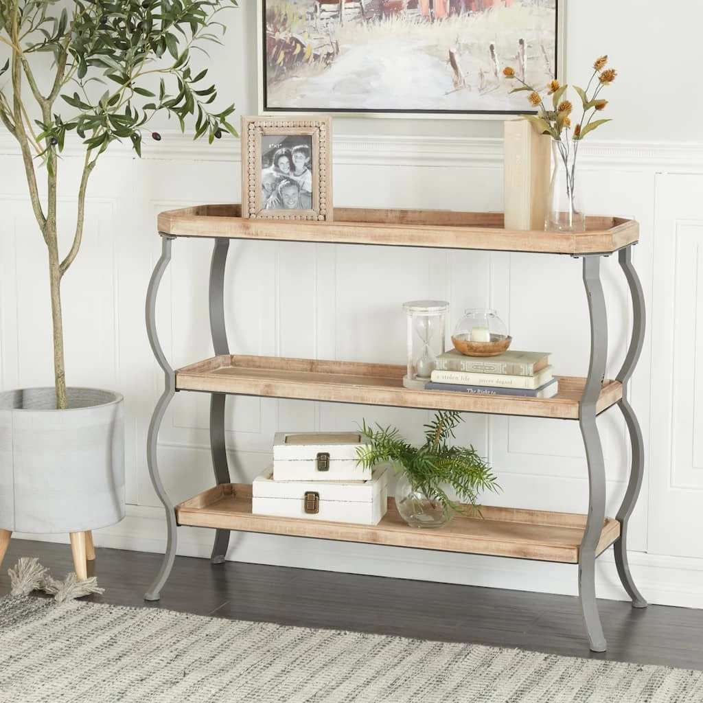 Promo π Brown Iron Rustic Console Table, 33" x 39" x 13" by Ivory and Iris π 8 Promo π Brown Iron Rustic Console Table, 33" x 39" x 13" by Ivory and Iris π - Image 8