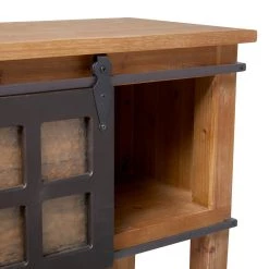 Flash Sale 👏 Brown Fir Industrial Console Table, 31" x 47" x 15" by Ivory and Iris ⭐ -Cheap Ivory and Iris Store D504099S 5