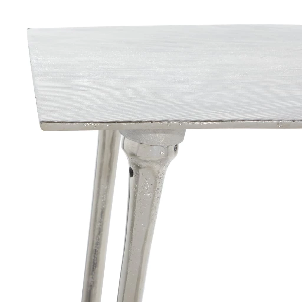 Top 10 β€οΈ Silver Aluminum Glam Console Table, 50" x 15" x 31" by Ivory and Iris π 6 Top 10 β€οΈ Silver Aluminum Glam Console Table, 50" x 15" x 31" by Ivory and Iris π - Image 6
