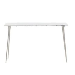 Top 10 β€οΈ Silver Aluminum Glam Console Table, 50" x 15" x 31" by Ivory and Iris π 15 Top 10 β€οΈ Silver Aluminum Glam Console Table, 50" x 15" x 31" by Ivory and Iris π -Cheap Ivory and Iris Store D504109S 7