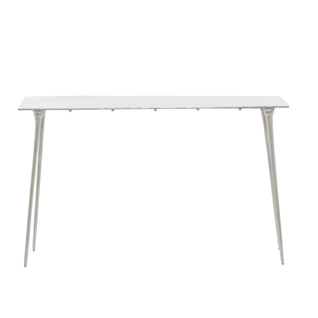 Top 10 β€οΈ Silver Aluminum Glam Console Table, 50" x 15" x 31" by Ivory and Iris π 7 Top 10 β€οΈ Silver Aluminum Glam Console Table, 50" x 15" x 31" by Ivory and Iris π - Image 7