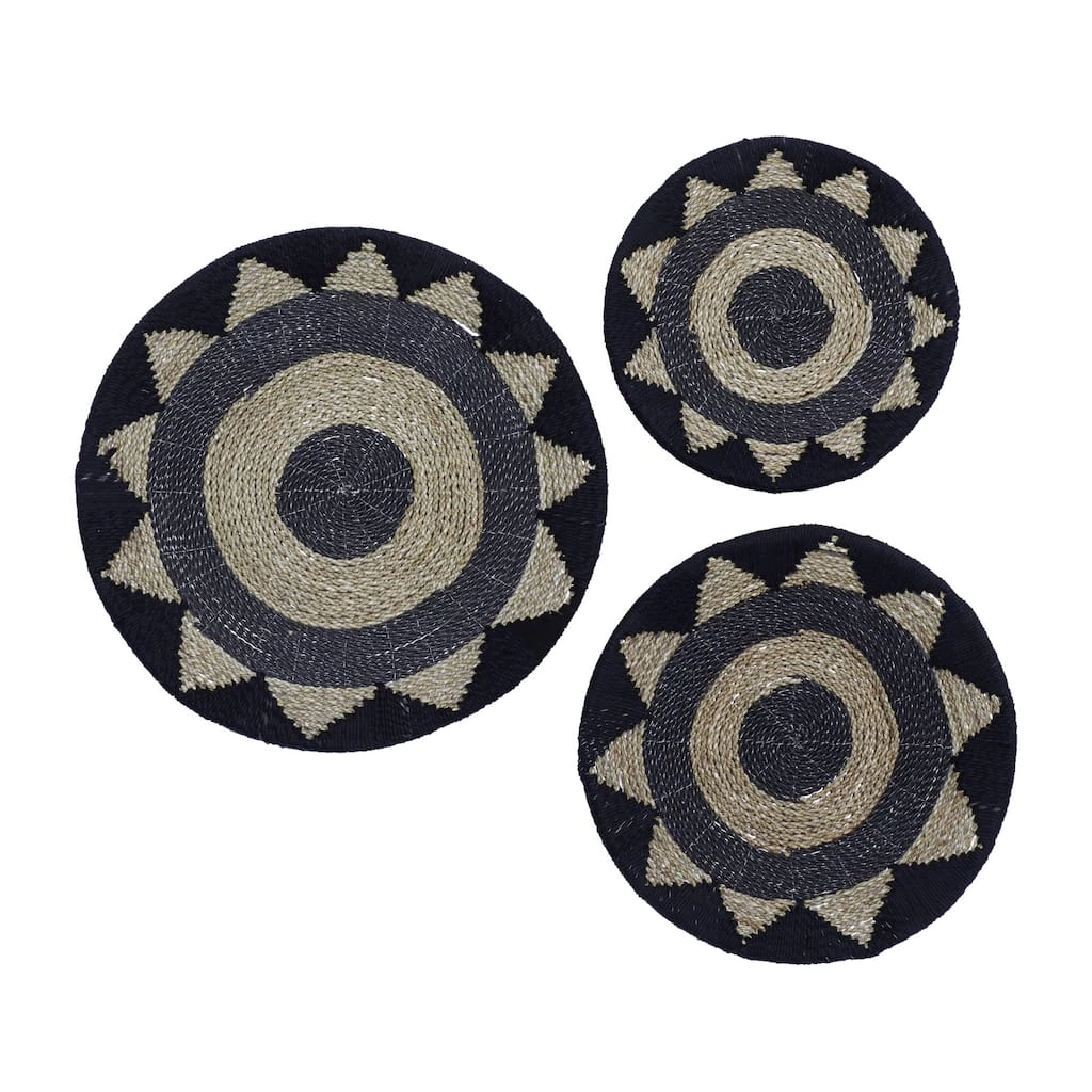 Best Pirce π Set of 3 Black Cotton Rustic Wall Decor 24", 20", 16" by Ivory and Iris π 1 Best Pirce π Set of 3 Black Cotton Rustic Wall Decor 24", 20", 16" by Ivory and Iris π