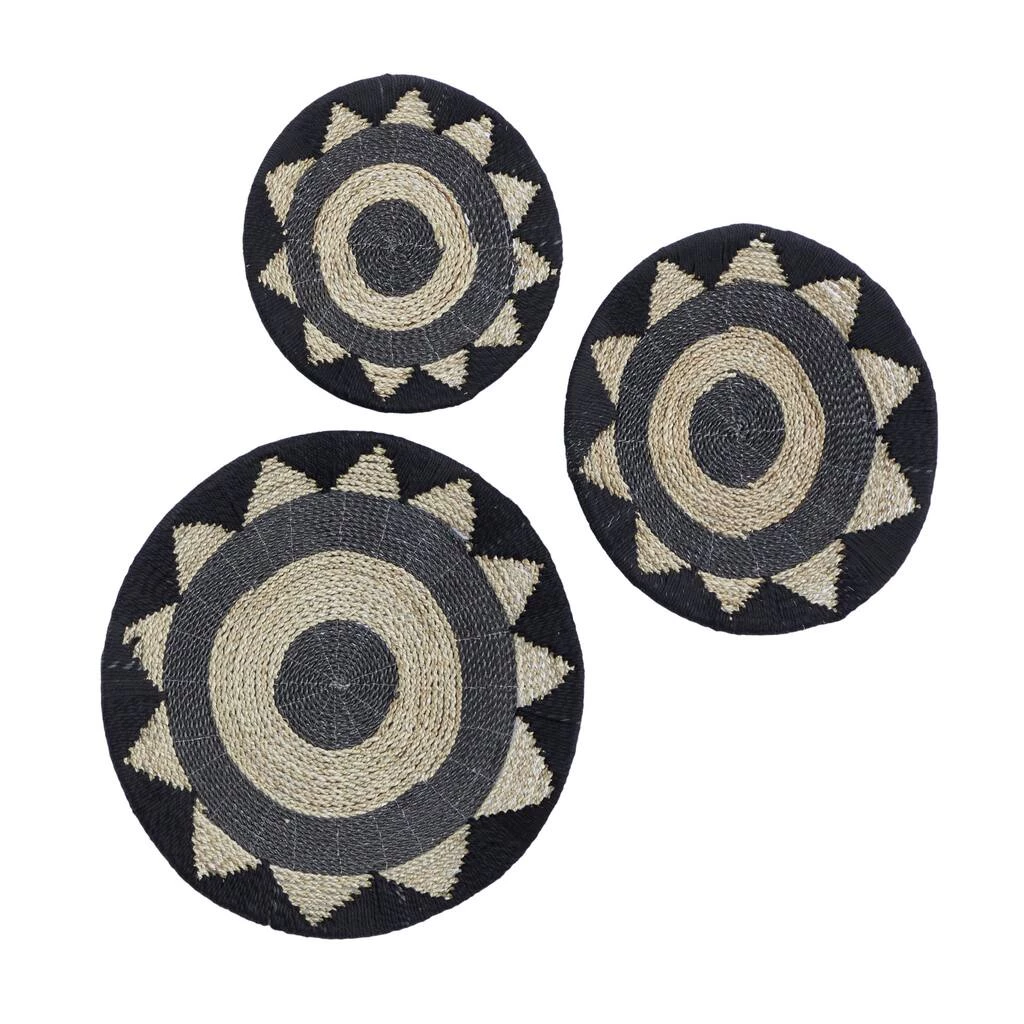 Best Pirce π Set of 3 Black Cotton Rustic Wall Decor 24", 20", 16" by Ivory and Iris π 2 Best Pirce π Set of 3 Black Cotton Rustic Wall Decor 24", 20", 16" by Ivory and Iris π - Image 2