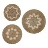 Hot Sale 🔔 Set of 3 Natural Brown Seagrass Traditional Abstract Wall Decor, 29", 24", 20" by Ivory and Iris 💯