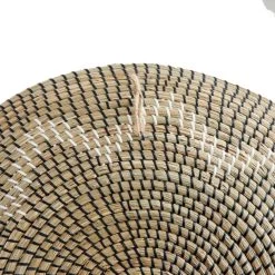 Hot Sale 🔔 Set of 3 Natural Brown Seagrass Traditional Abstract Wall Decor, 29", 24", 20" by Ivory and Iris 💯 -Cheap Ivory and Iris Store D504125S 5