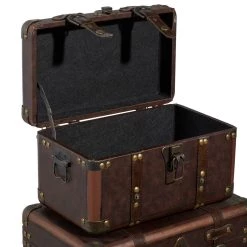 Buy β Set of 3" Brown Leather Traditional Trunk, 18", 16", 13" by Ivory and Iris π 10 Buy β Set of 3" Brown Leather Traditional Trunk, 18", 16", 13" by Ivory and Iris π -Cheap Ivory and Iris Store D504132S 4