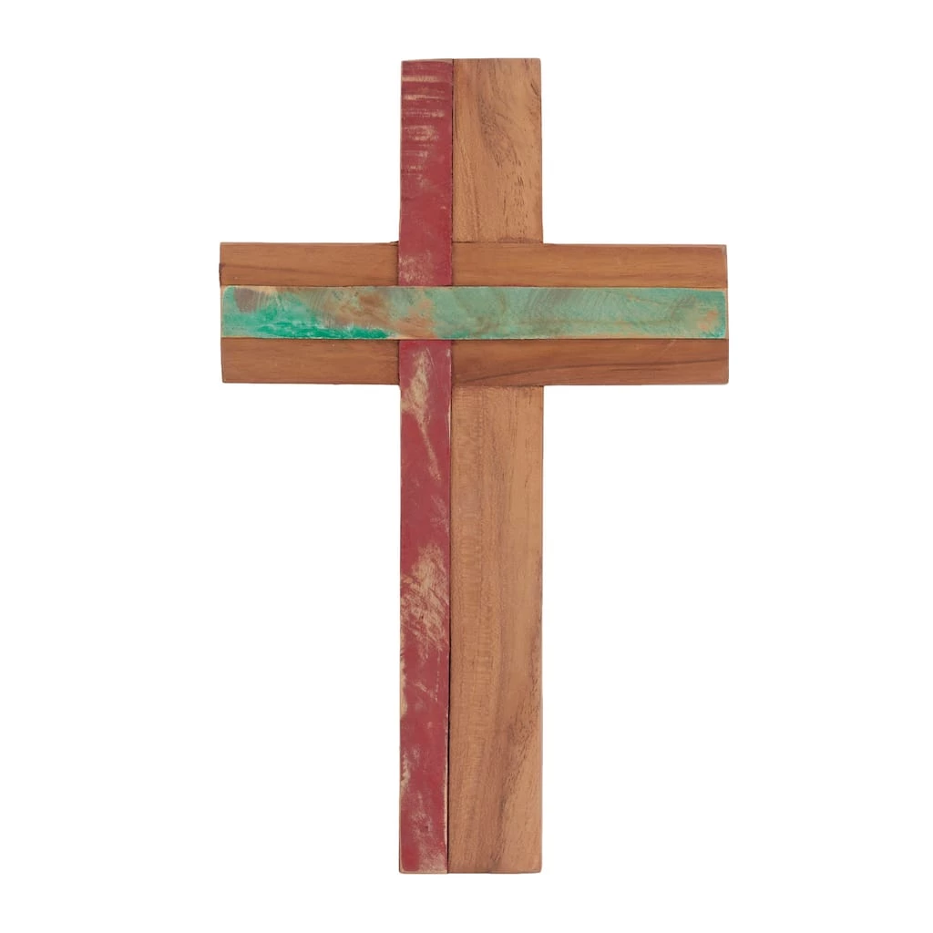 Brand new π₯° Brown Wood Rustic Cross Sculpture, 18" x 10" x 4" by Ivory and Iris π 1 Brand new π₯° Brown Wood Rustic Cross Sculpture, 18" x 10" x 4" by Ivory and Iris π