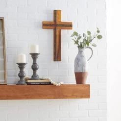 Brand new π₯° Brown Wood Rustic Cross Sculpture, 18" x 10" x 4" by Ivory and Iris π 20 Brand new π₯° Brown Wood Rustic Cross Sculpture, 18" x 10" x 4" by Ivory and Iris π -Cheap Ivory and Iris Store D504137S 10
