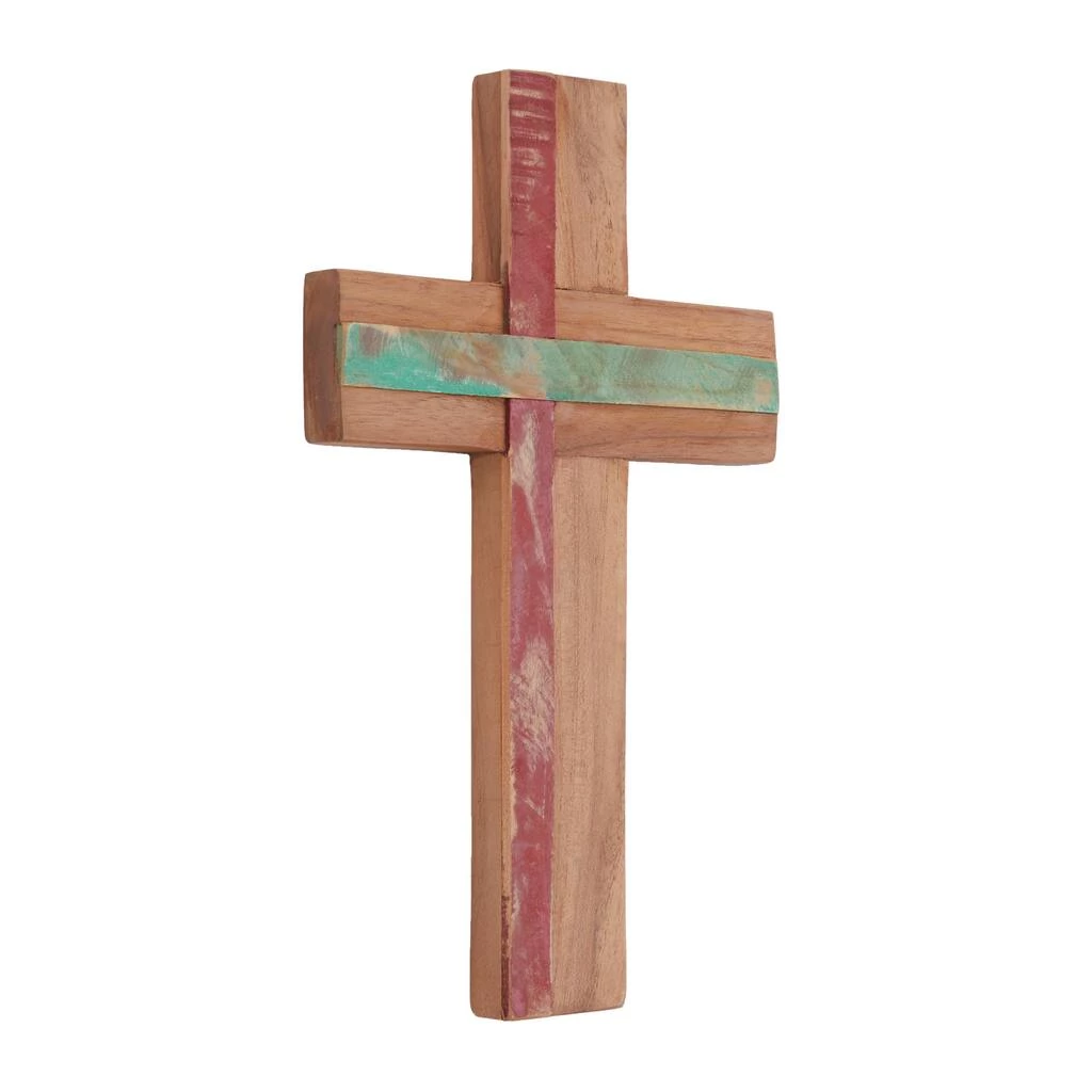 Brand new π₯° Brown Wood Rustic Cross Sculpture, 18" x 10" x 4" by Ivory and Iris π 2 Brand new π₯° Brown Wood Rustic Cross Sculpture, 18" x 10" x 4" by Ivory and Iris π - Image 2