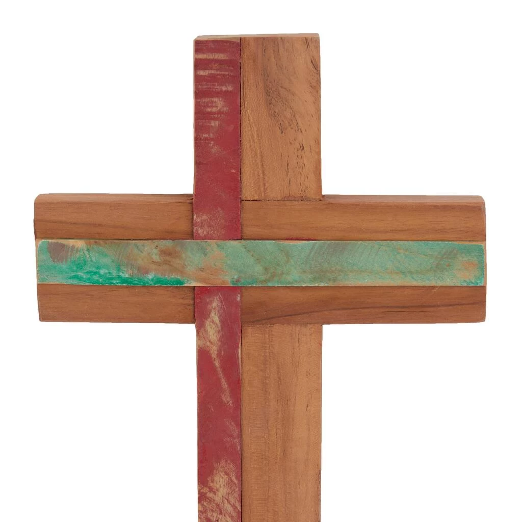 Brand new π₯° Brown Wood Rustic Cross Sculpture, 18" x 10" x 4" by Ivory and Iris π 6 Brand new π₯° Brown Wood Rustic Cross Sculpture, 18" x 10" x 4" by Ivory and Iris π - Image 6