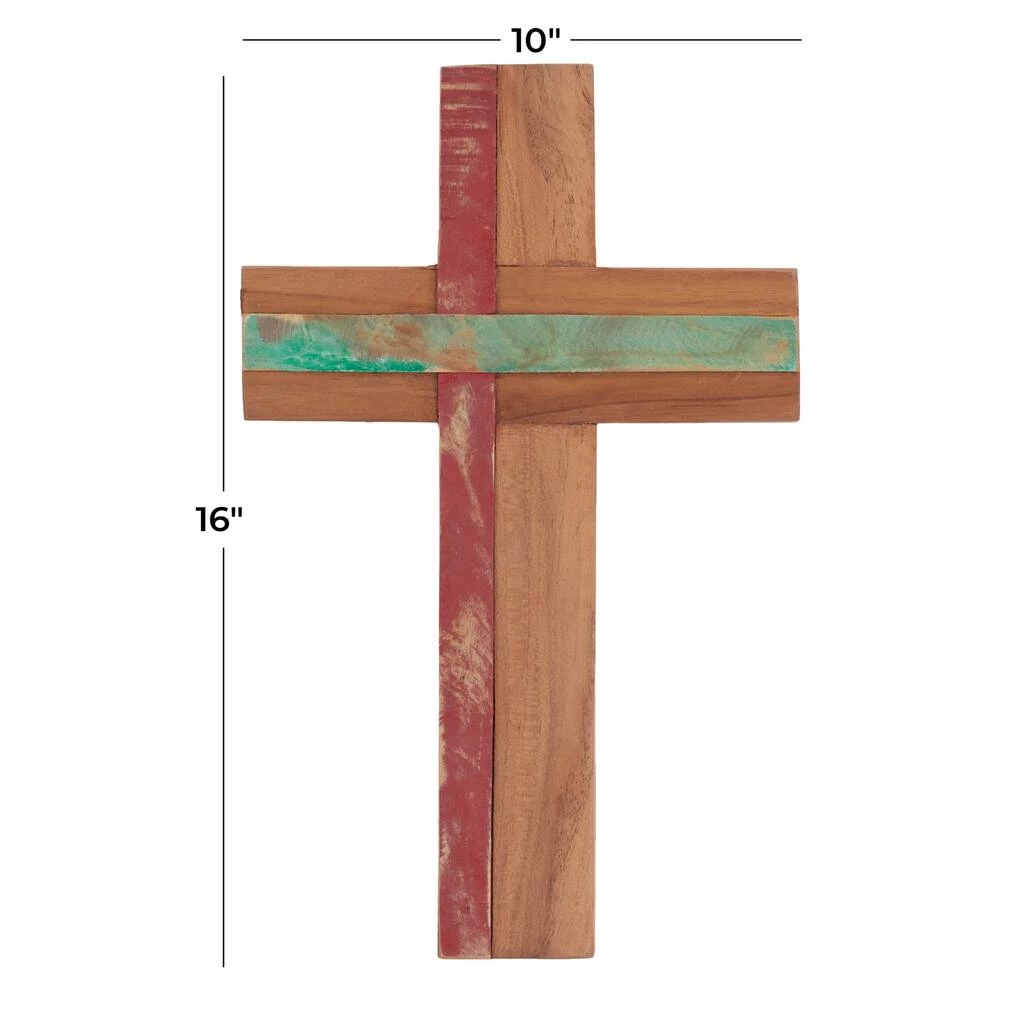 Brand new π₯° Brown Wood Rustic Cross Sculpture, 18" x 10" x 4" by Ivory and Iris π 9 Brand new π₯° Brown Wood Rustic Cross Sculpture, 18" x 10" x 4" by Ivory and Iris π - Image 9