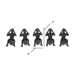 Hot Sale ❤️ Set of 5 Dark Grey Aluminum Modern Wall Decor, 4" x 7" by Ivory and Iris 🤩 -Cheap Ivory and Iris Store D504138S 5