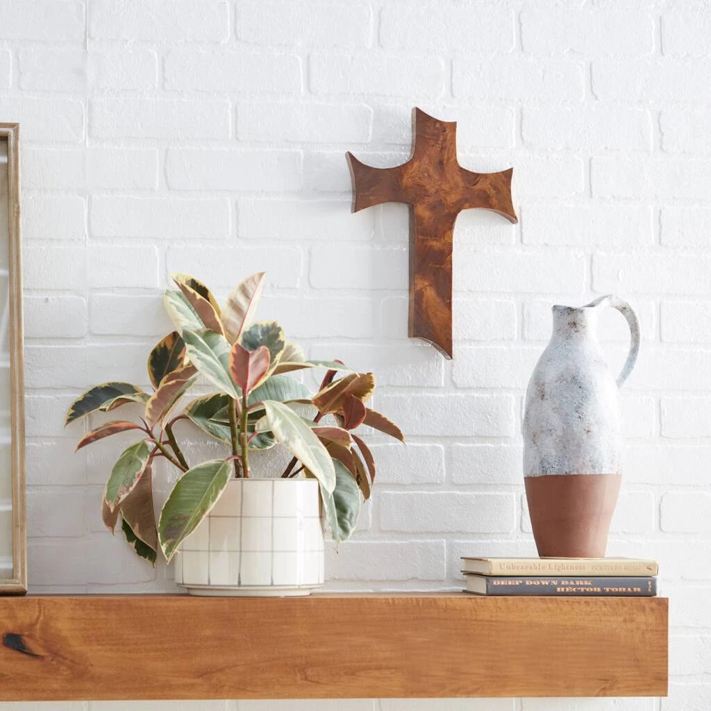 Coupon π Brown Teak Wood Eclectic Style Wall Decor 14" x 10" x 1" by Ivory and Iris π― 7 Coupon π Brown Teak Wood Eclectic Style Wall Decor 14" x 10" x 1" by Ivory and Iris π― - Image 7