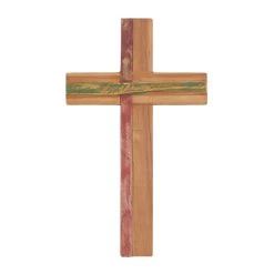 Flash Sale 🎁 Brown Wood Industrial Cross Wall Decor, 20" x 12" x 2" by Ivory and Iris 💯