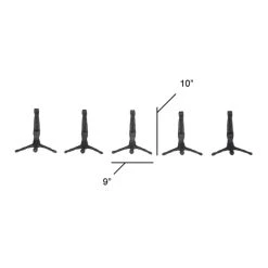 Best Sale 🌟 Set of 5 Dark Grey Aluminum Modern Wall Decor, 9" x 10" by Ivory and Iris 🛒 -Cheap Ivory and Iris Store D504149S 5