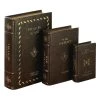 Wholesale 😉 Brown Wooden Traditional Book Box Set by Ivory and Iris 👍