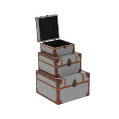 Budget ✨ Gray Wood Traditional Box Set by Ivory and Iris 💯 -Cheap Ivory and Iris Store D504162S 4