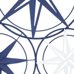 Wholesale ✔️ Blue Iron Contemporary Wall Decor, 26" x 48" x 1" by Ivory and Iris 🤩 -Cheap Ivory and Iris Store D504181S 3