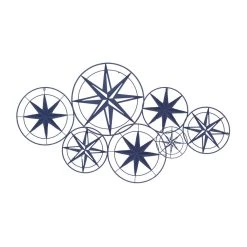 Wholesale ✔️ Blue Iron Contemporary Wall Decor, 26" x 48" x 1" by Ivory and Iris 🤩 -Cheap Ivory and Iris Store D504181S 6