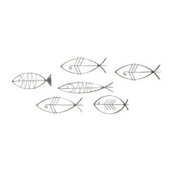 Cheapest β Set of 6 Black Metal Industrial Abstract Wall Decor, 16", 20", 24" by Ivory and Iris π