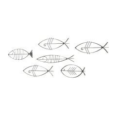 Cheapest ⌛ Set of 6 Black Metal Industrial Abstract Wall Decor, 16", 20", 24" by Ivory and Iris 🔔 -Cheap Ivory and Iris Store D504184S 4