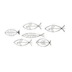 Cheapest ⌛ Set of 6 Black Metal Industrial Abstract Wall Decor, 16", 20", 24" by Ivory and Iris 🔔 -Cheap Ivory and Iris Store D504184S 5