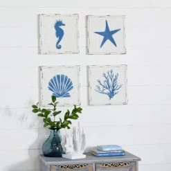 Brand new π₯° Set of 4 White Metal Coastal Wall Decor, 12" x 12" by Ivory and Iris π₯ 15 Brand new π₯° Set of 4 White Metal Coastal Wall Decor, 12" x 12" by Ivory and Iris π₯ -Cheap Ivory and Iris Store D504188S 8