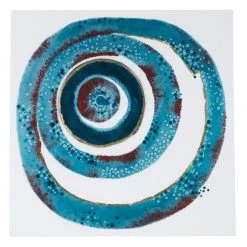 Budget β¨ Blue Contemporary Abstract Wood Wall Decor, 24" x 24" by Ivory and Iris π