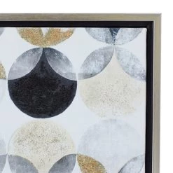Best deal 🤩 Gray Polystone Modern Framed Wall Art, 24" x 18" x 2" by Ivory and Iris ⌛ -Cheap Ivory and Iris Store D506304S 3