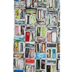 Promo 👏 Multi Colored Modern Abstract Recycled Paper Wall Art, 23" x 40" by Ivory and Iris ❤️ -Cheap Ivory and Iris Store D506315S 5