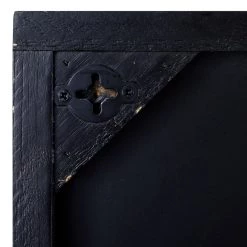 Best Pirce 🎉 Blue Contemporary Abstract Wood Wall Decor, 24" x 48" by Ivory and Iris 😀 -Cheap Ivory and Iris Store D506316S 4