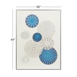 New 🔥 White Canvas Contemporary Wall Art, 40" x 30" x 1" by Ivory and Iris ⭐ -Cheap Ivory and Iris Store D506319S 7